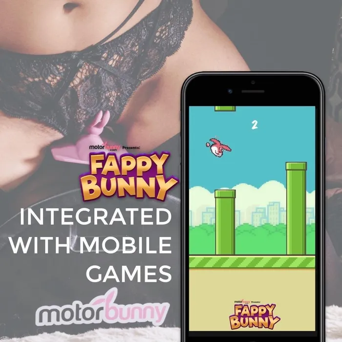 Male Sex Toys Motorbunny Motorbunny LINK with Playmate direct connect and Fluffer App Bluetooth Internet Controller