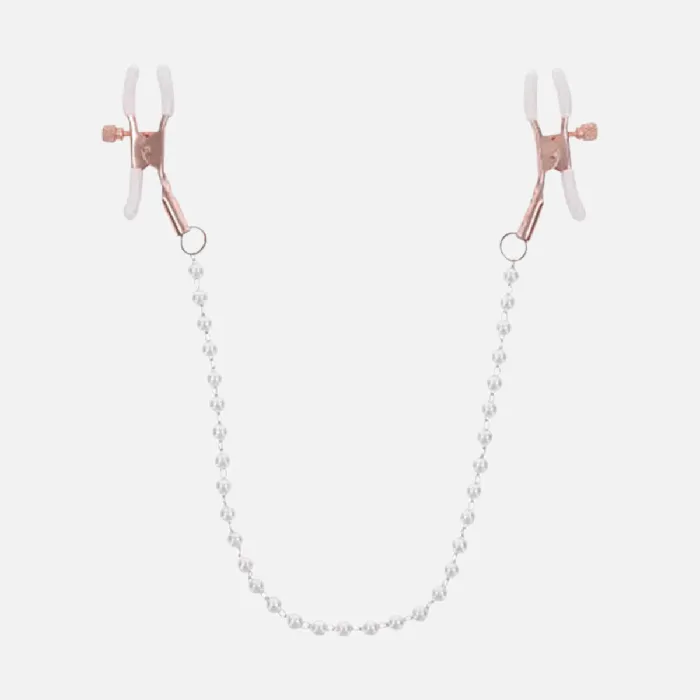 Nipple Clitoral Toys Sportsheets SM Peaches n CreaMe Pearl Nipple Clamps Nipple Clitoral Toys Sportsheets SM Peaches n CreaMe Pearl Nipple Clamps