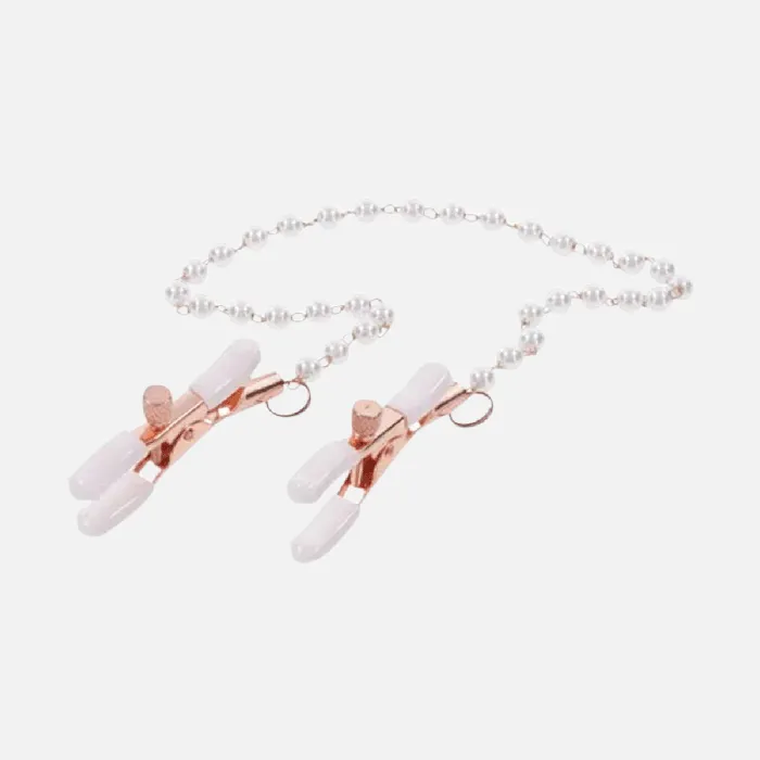 Nipple Clitoral Toys Sportsheets SM Peaches n CreaMe Pearl Nipple Clamps Nipple Clitoral Toys Sportsheets SM Peaches n CreaMe Pearl Nipple Clamps