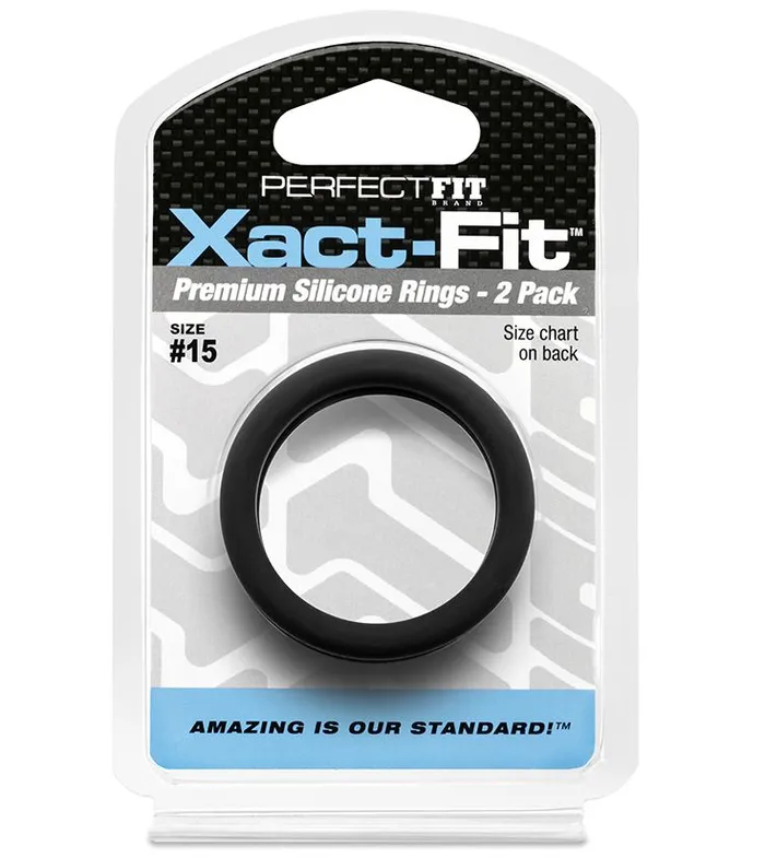 Perfect Fit Male Sex Toys XactFit Ring 2Pack 15