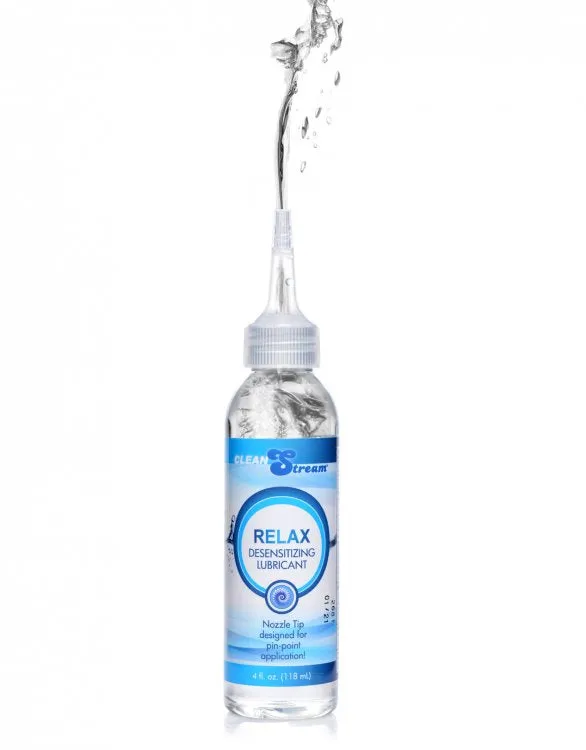 Sexual Health Wellbeing XR Brands Relax Desensitizing Lubricant With Nozzle Tip 4 Oz 118ml Sexual Health Wellbeing XR Brands Relax Desensitizing Lubricant With Nozzle Tip 4 Oz 118ml