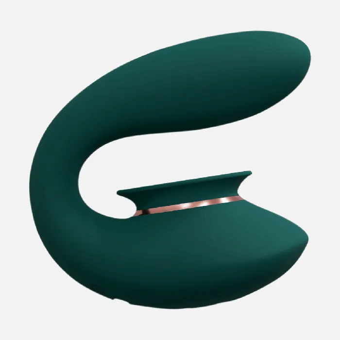 Shots Female Sex Toys Twitch 3 Rechargeable Vibrator Suction Green