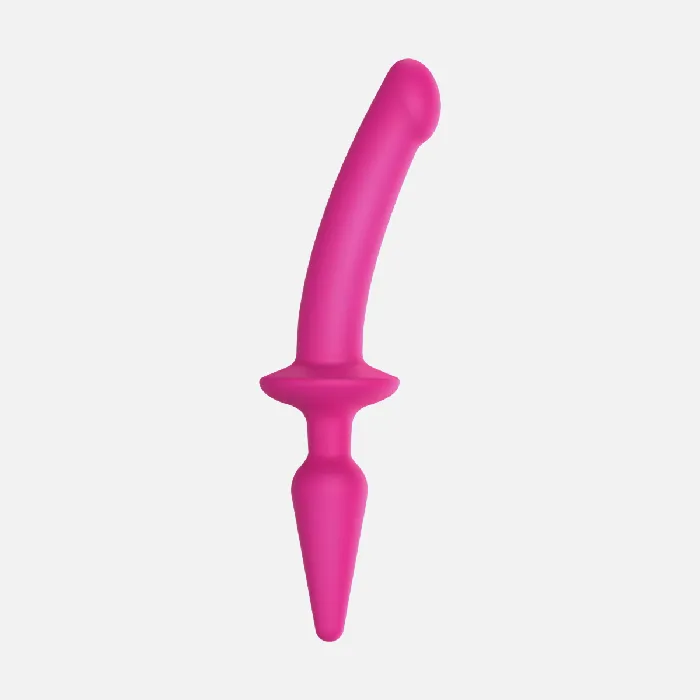 Strap On Me Female Sex Toys Switch PlugIn SemiRealistic Dildo Sml Pink