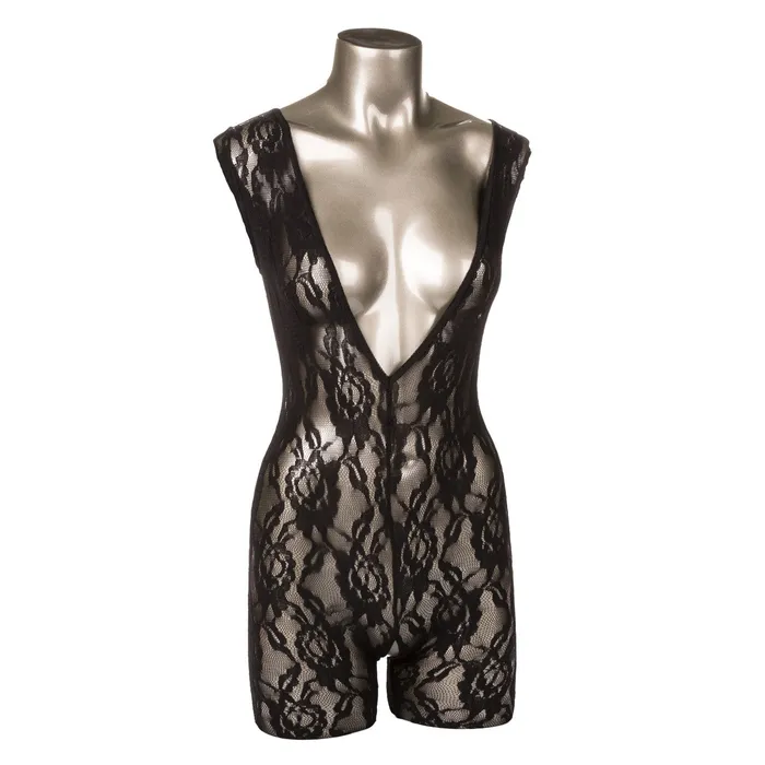 Teddies And Bodies Scandal Lace Body Suit One Size Black 2024 Holiday Sale
