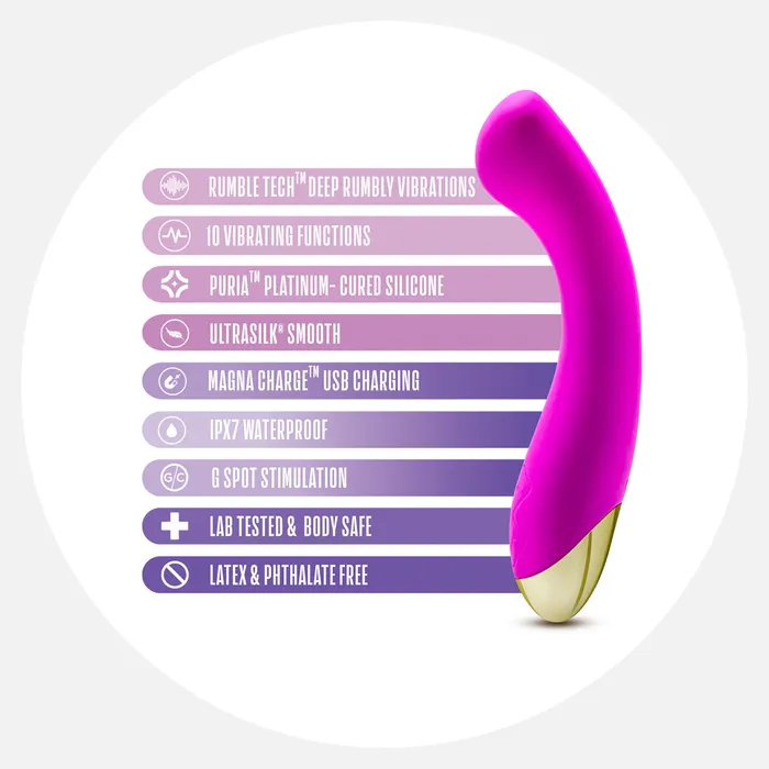 Vibrators Blush Aria Bangin AF Purple Rechargeable GSpot Vibrator Vibrators Blush Aria Bangin AF Purple Rechargeable GSpot Vibrator