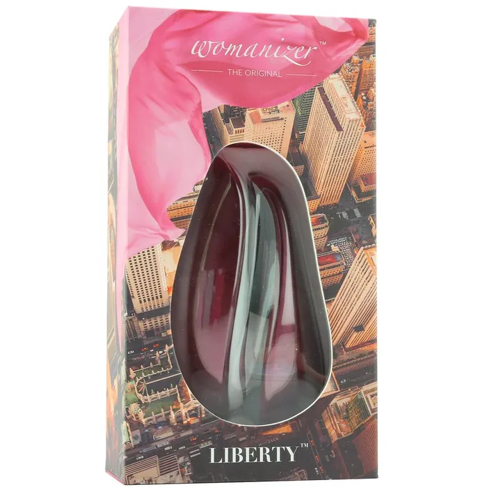 Womanizer Liberty Clitoral Stimulator in Red Wine Pink Cherry Female Sex Toys