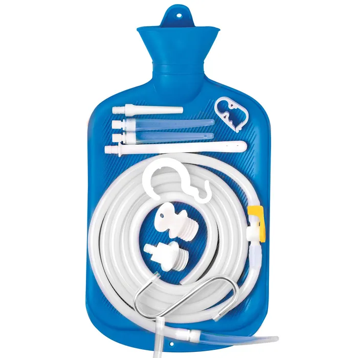 XR Brands Vibrators Deluxe Shower Enema Kit Blue