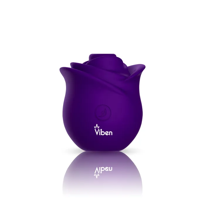 Zen Rose Violet Handheld Rose Clitoral and Nipple Stimulator Viben Vibrators