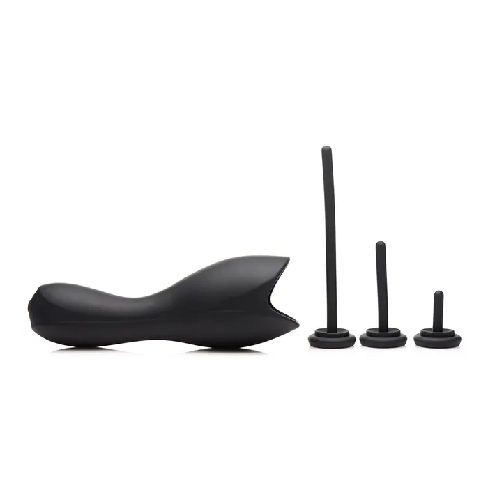 10X Vibrating Penis Head Teaser with Urethral Sounds Trinity Men Male Sex Toys