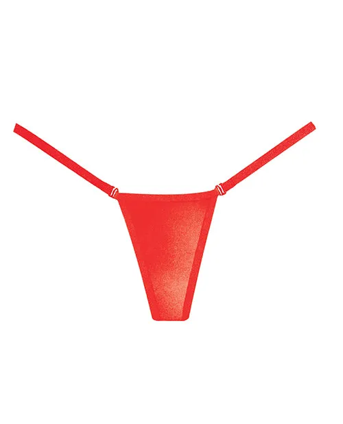 Adore Vibrators Adore Between the Cheats Wetlook Panty Red OS