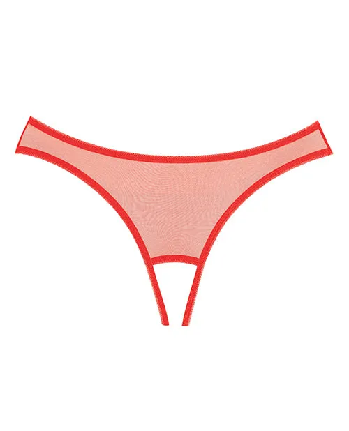 Adore Vibrators Adore Expose Panty Red OS