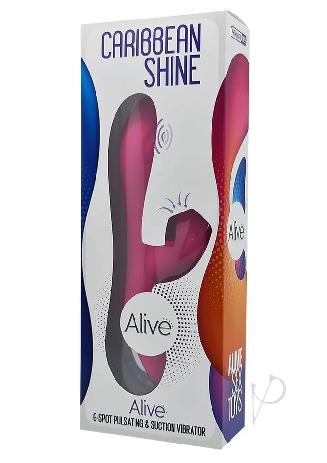 Alive Caribbean Shine Rechargeable Silicone Rabbit Vibrator Pink Alive Female Sex Toys Alive Caribbean Shine Rechargeable Silicone Rabbit Vibrator Pink Alive Female Sex Toys