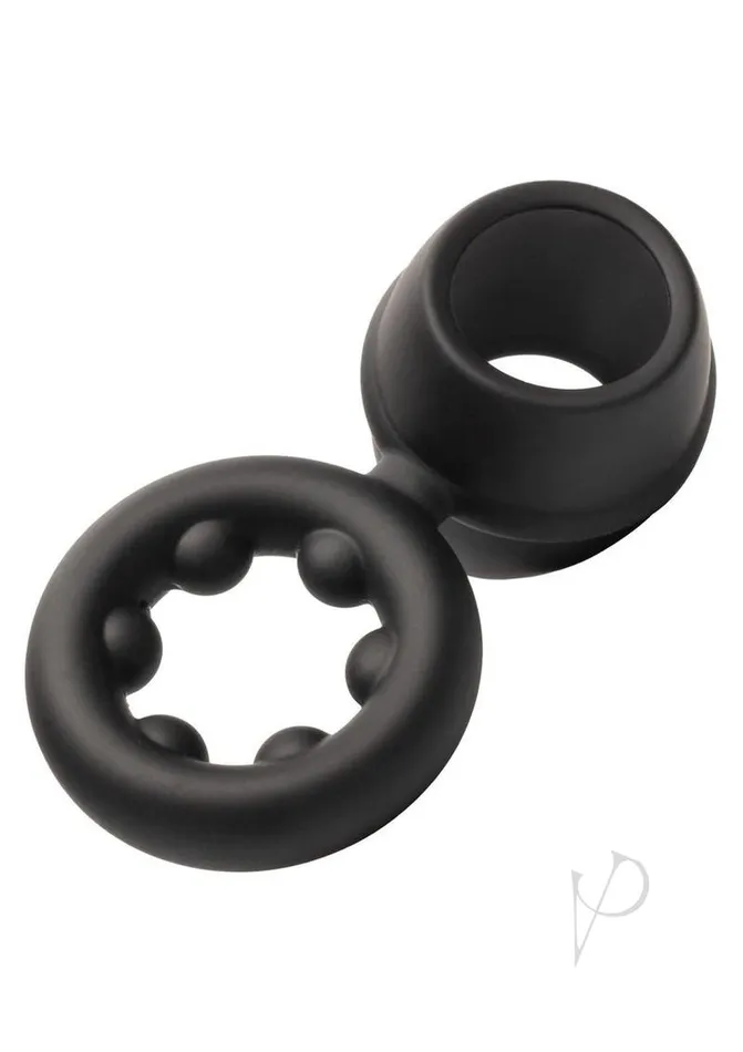 Alpha Female Sex Toys Alpha Liquid Silicone Dual Magnum Ring Black