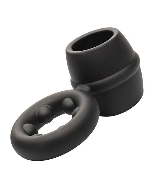 Alpha Female Sex Toys Alpha Liquid Silicone Dual Magnum Ring Black