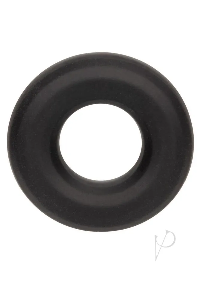 Alpha Male Sex Toys Alpha Liquid Silicone Prolong Cock Ring Medium Black