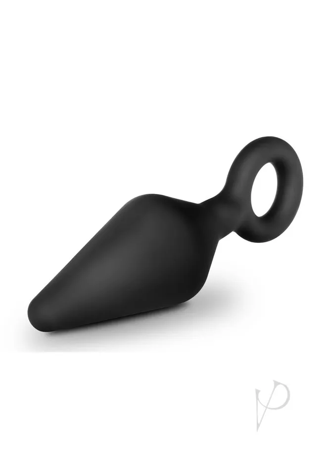 Anal Adventures Anal Adventures Platinum Silicone Loop Plug Small Black Anal Anal Adventures Anal Adventures Platinum Silicone Loop Plug Small Black Anal