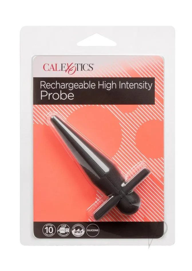 Anal Anal Anal Toys Rechargeable Silicone High Intense Probe Black