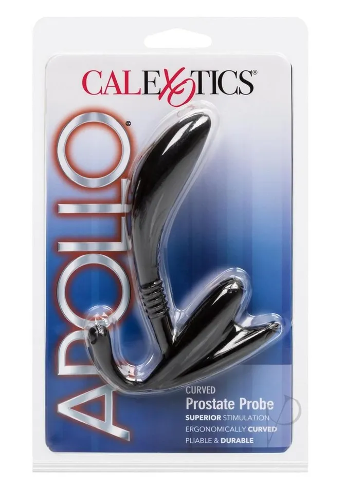 Anal Apollo Apollo Curved Prostate Stimulator Black