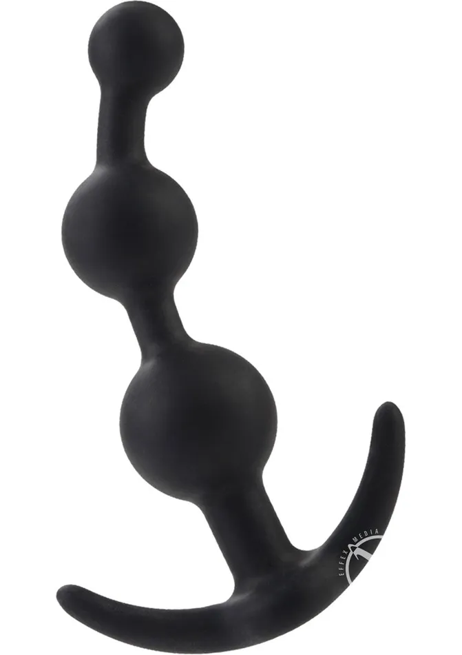 Anal Booty Call Booty Call Booty Beads Silicone Anal Beads Black