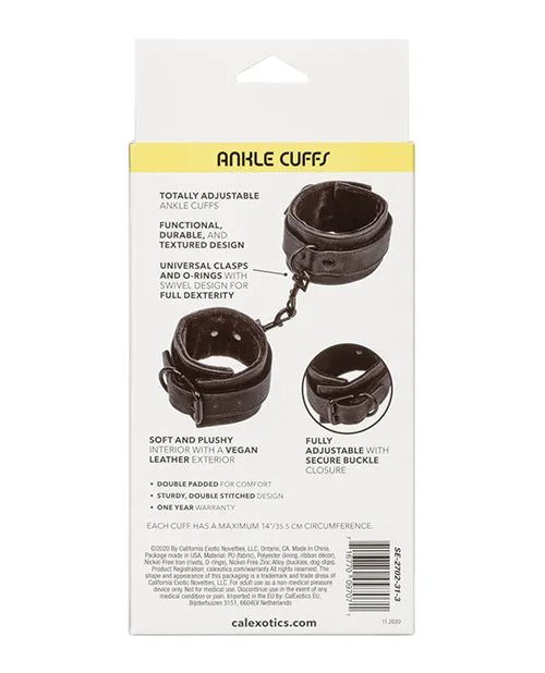 Anal Boundless Boundless Ankle Cuffs Black