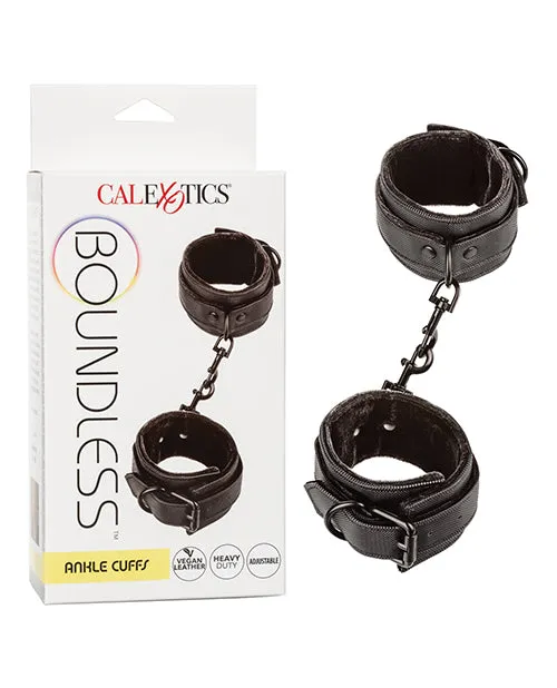Anal Boundless Boundless Ankle Cuffs Black