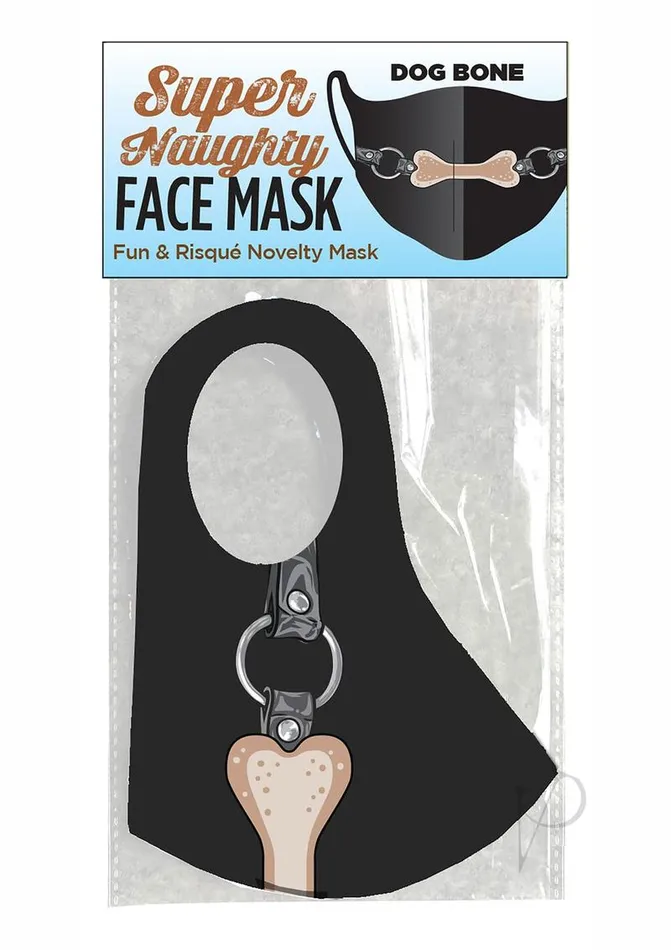 Anal Candyprints Party Super Naughty Dog Bone Gag Mask Black