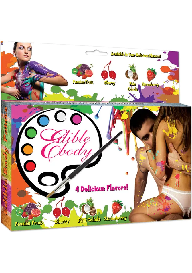 Anal Edible Body Paints Kit Assorted Colors and Flavors set of 4 Hott Products Anal Edible Body Paints Kit Assorted Colors and Flavors set of 4 Hott Products