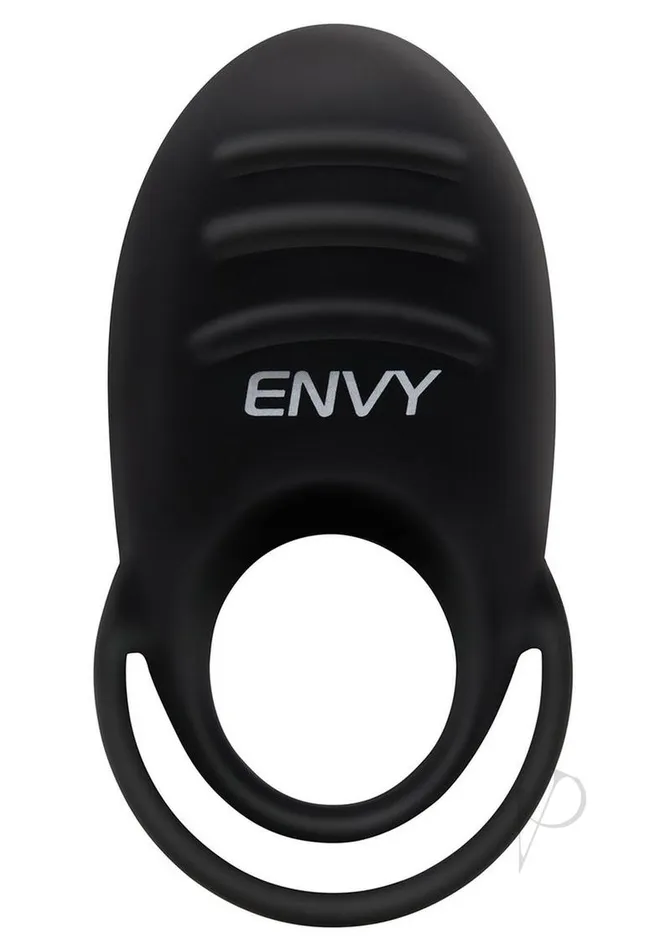 Anal Envy Toys Envy Toys Rumbler Textured Rechargeable Silicone Dual Stamina Ring Black Anal Envy Toys Envy Toys Rumbler Textured Rechargeable Silicone Dual Stamina Ring Black