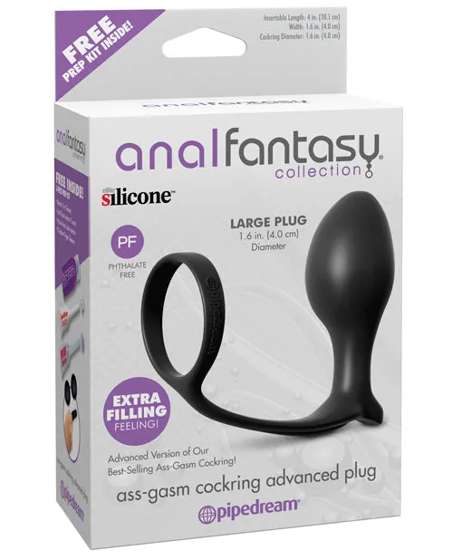 Anal Fantasy Collection Anal Anal Fantasy Collection AssGasm Cockring Beginners Silicone Plug Slim 4in
