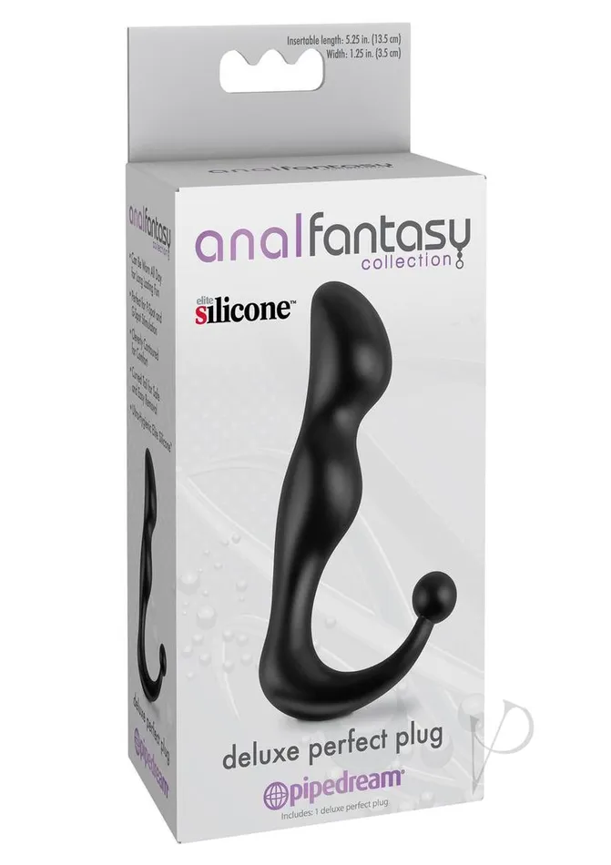 Anal Fantasy Collection Anal Anal Fantasy Collection Deluxe Perfect Silicone Plug 525in Black Anal Fantasy Collection Anal Anal Fantasy Collection Deluxe Perfect Silicone Plug 525in Black