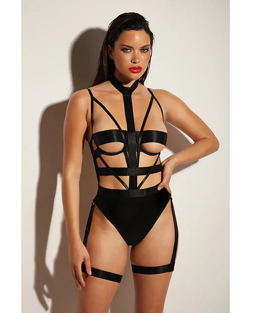 Anal Fetish By Oh La La Cheri FETISH Lethal Underwire Peek A Boo Vinyl Teddy wChoker Black 1X Anal Fetish By Oh La La Cheri FETISH Lethal Underwire Peek A Boo Vinyl Teddy wChoker Black 1X