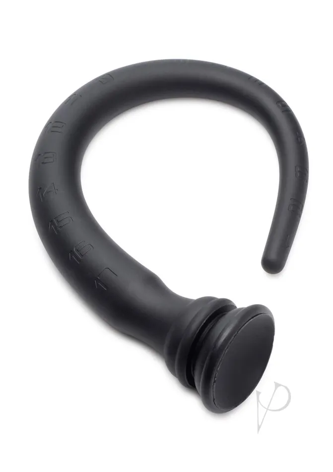 Anal Hosed Hosed Tapered Silicone Hose Flexible Anal Play 18in Black
