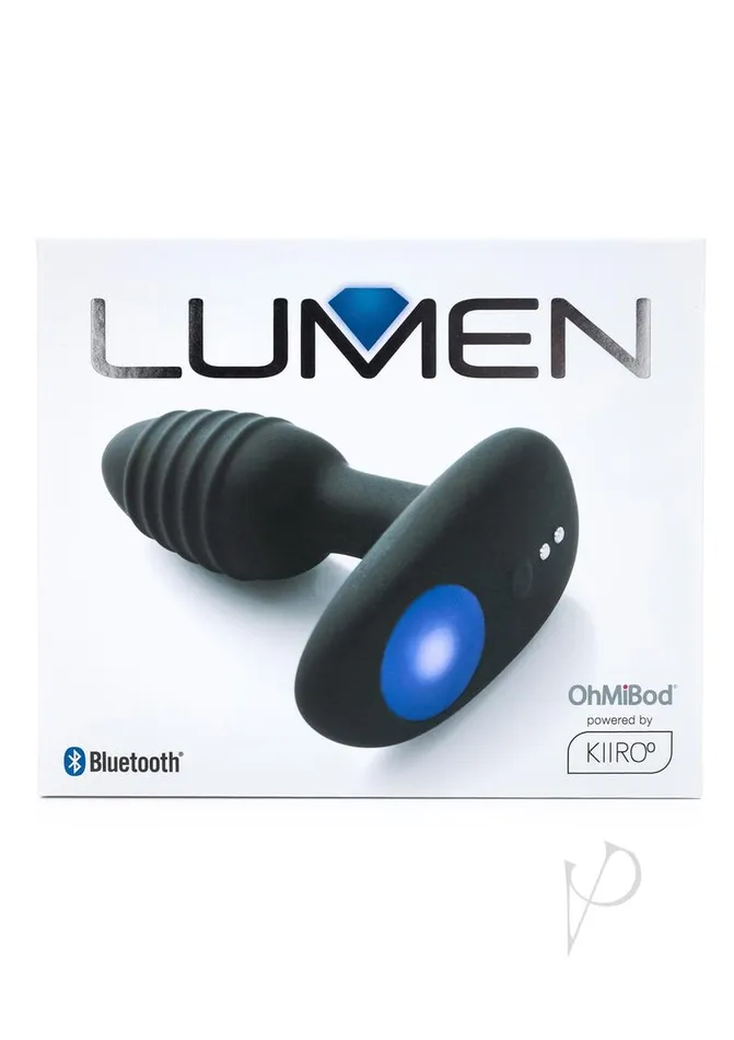 Anal Kiiroo Ohmibod Lumen Silicone Rechargeable Butt Plug Black Kiiroo