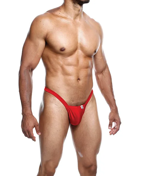 Anal Malebasics Male Basics Y Buns Thong Red SM Anal Malebasics Male Basics Y Buns Thong Red SM