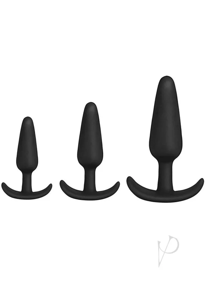 Anal Merci Merci Anal Essentials Silicone Trainer Set 3 Piece Black Anal Merci Merci Anal Essentials Silicone Trainer Set 3 Piece Black