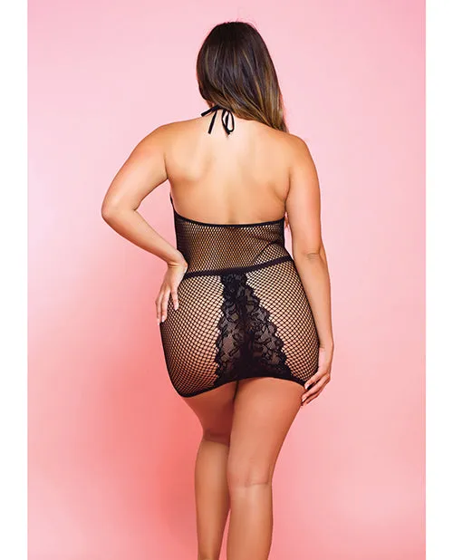 Anal Netted Bad Romance Chemise Black QN Glitter Anal Netted Bad Romance Chemise Black QN Glitter