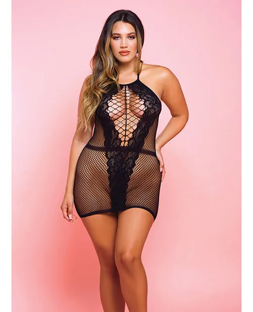 Anal Netted Bad Romance Chemise Black QN Glitter Anal Netted Bad Romance Chemise Black QN Glitter