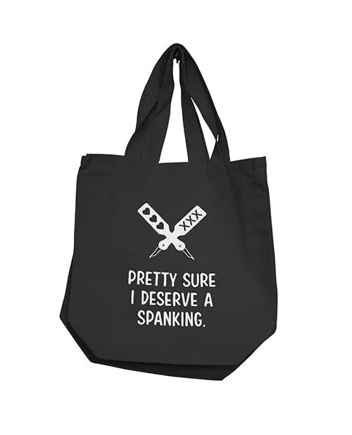 Anal Nobu Nobu Pretty Sure I Deserve A Spanking Reusable Tote Black