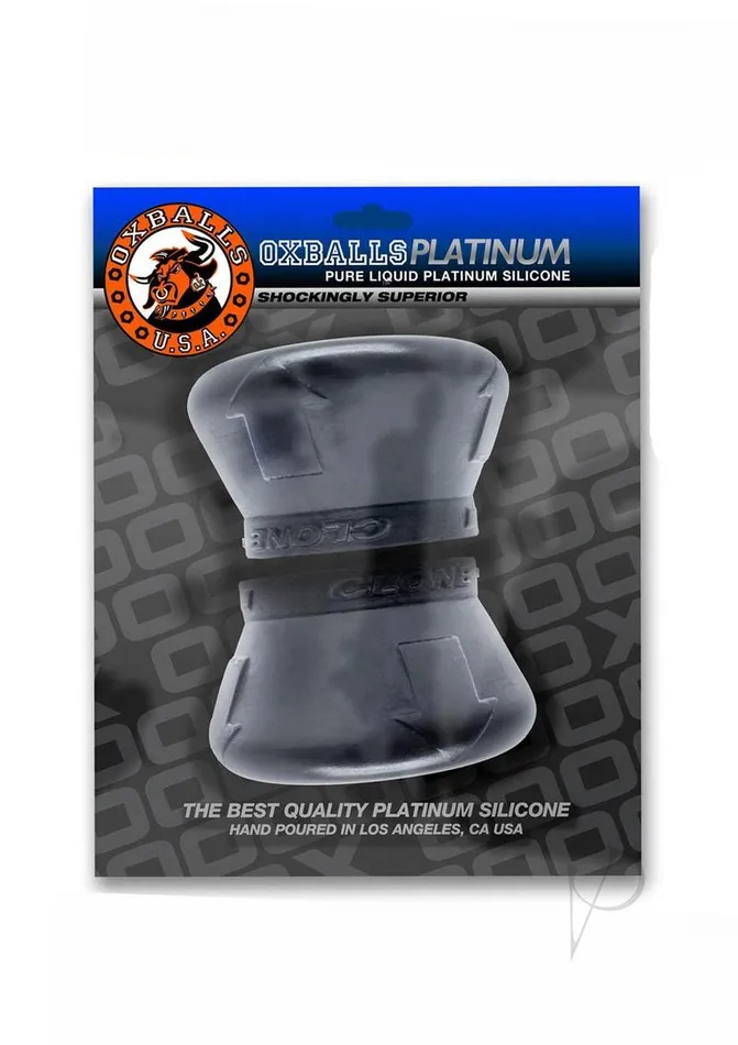 Anal Oxballs Clone Duo Silicone Ballstretcher 2 pack Black