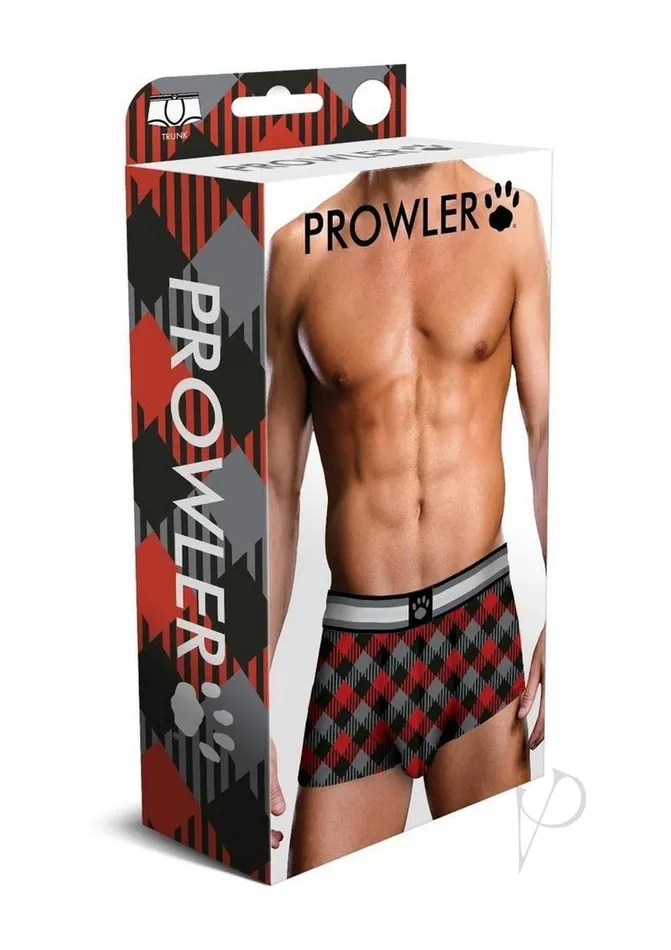 Anal Prowler Prowler Tartan 1 Trunk Medium BlackRed
