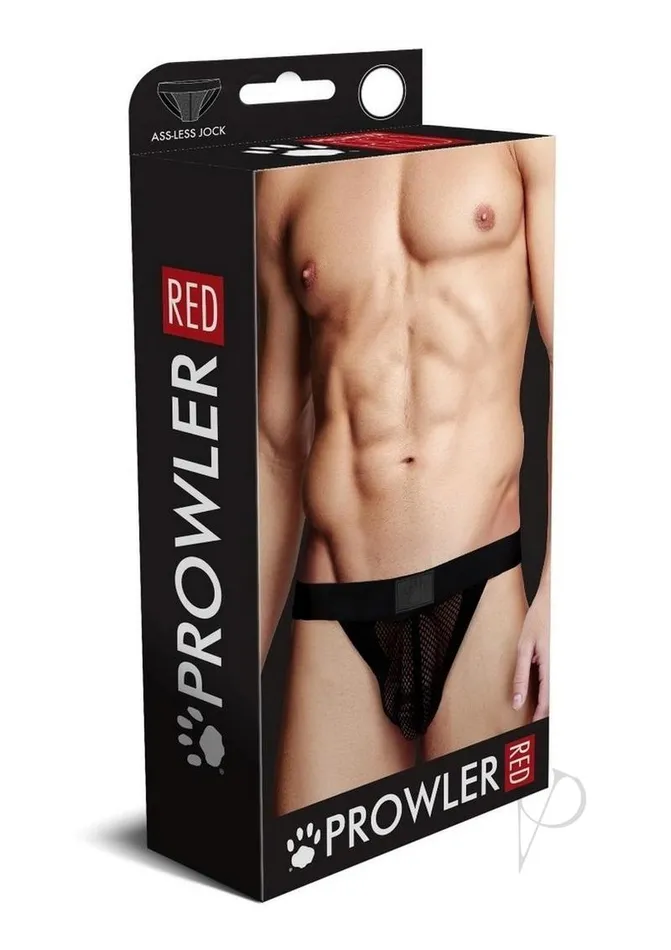 Anal Prowler Red Prowler RED Fishnet AssLess Jock XL Black
