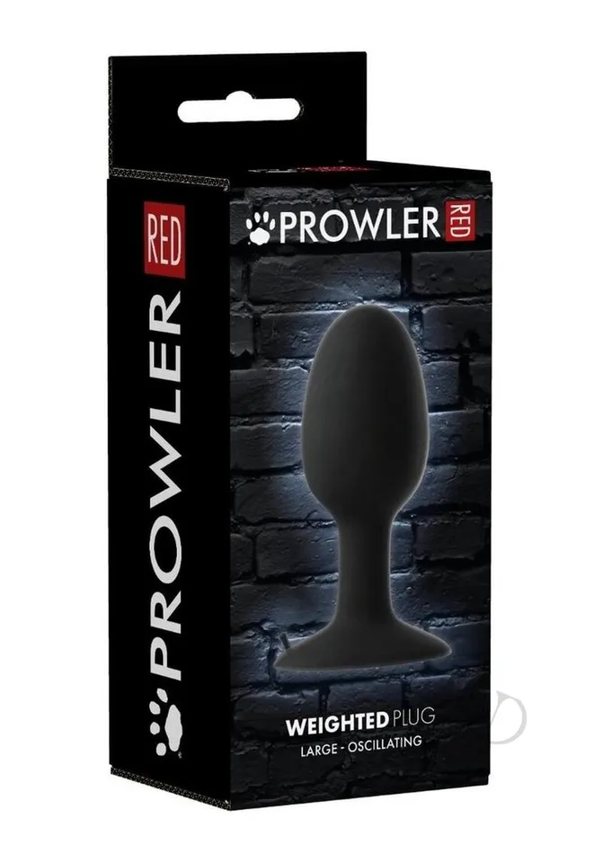 Anal Prowler Red Prowler RED Weighted Butt Plug Large Black