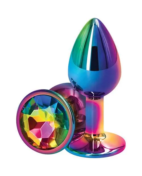 Anal Rear Assets Rear Assets Multicolor Anal Plug Small Rainbow