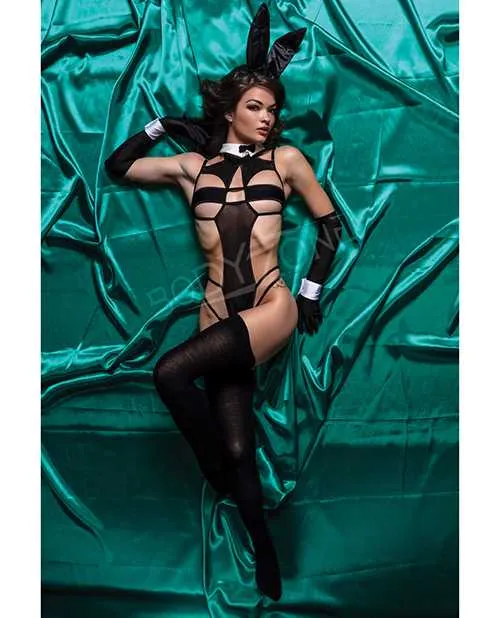 Anal Role Play BZ Bunny 6 pc Set Black SM Role Play Anal Role Play BZ Bunny 6 pc Set Black SM Role Play