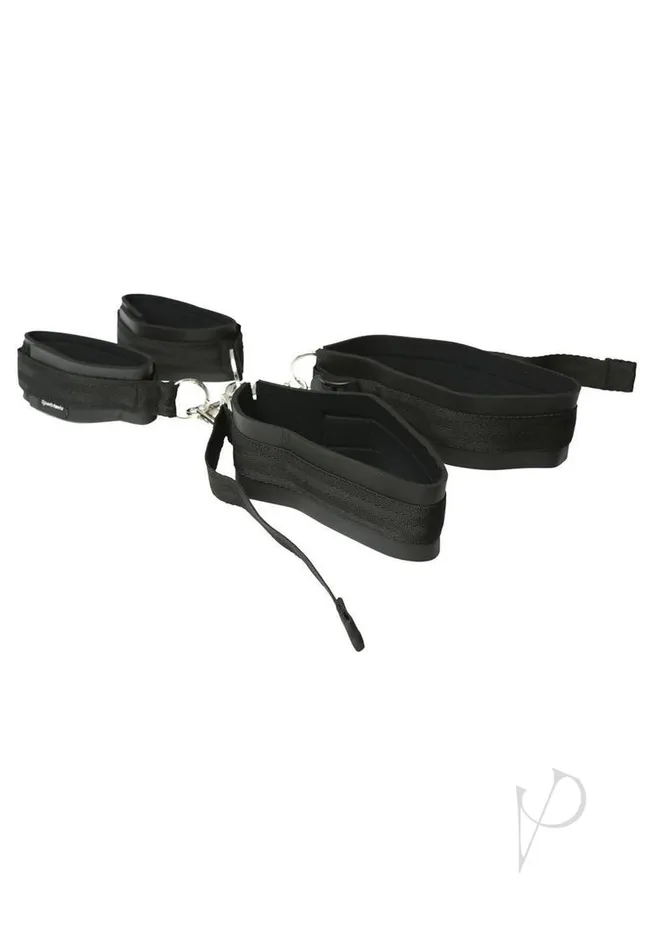Anal Sportsheets Thigh and Wrist Cuff Set Black Sportsheets Anal Sportsheets Thigh and Wrist Cuff Set Black Sportsheets