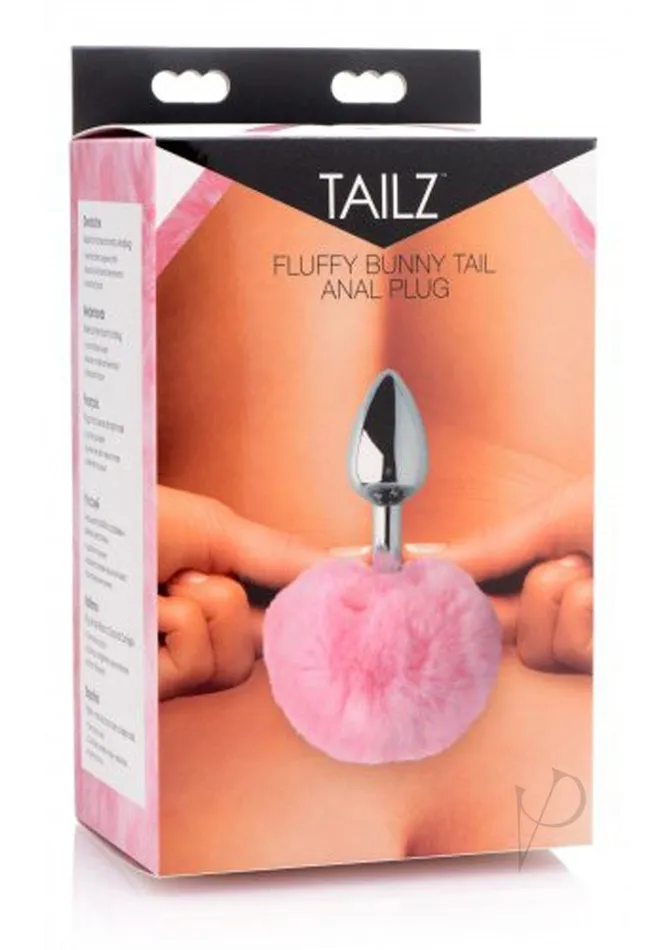 Anal Tailz Tailz Fluffy Bunny Tail Anal Plug Pink
