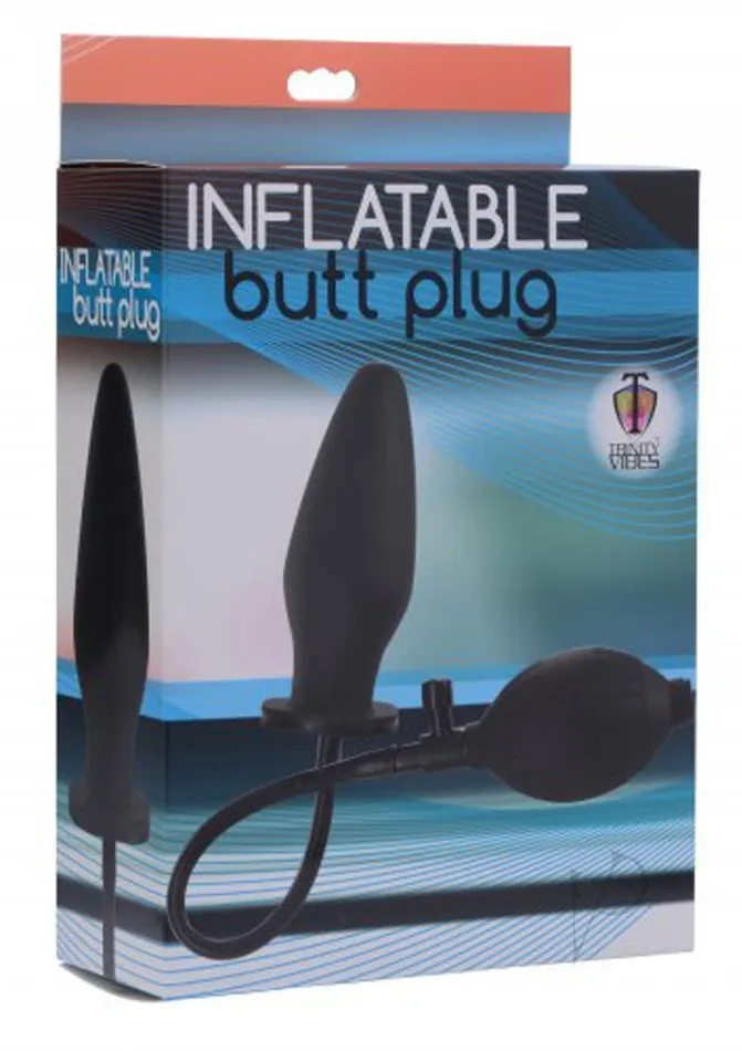 Anal Trinity Men Trinity Men Inflatable Butt Plug Black