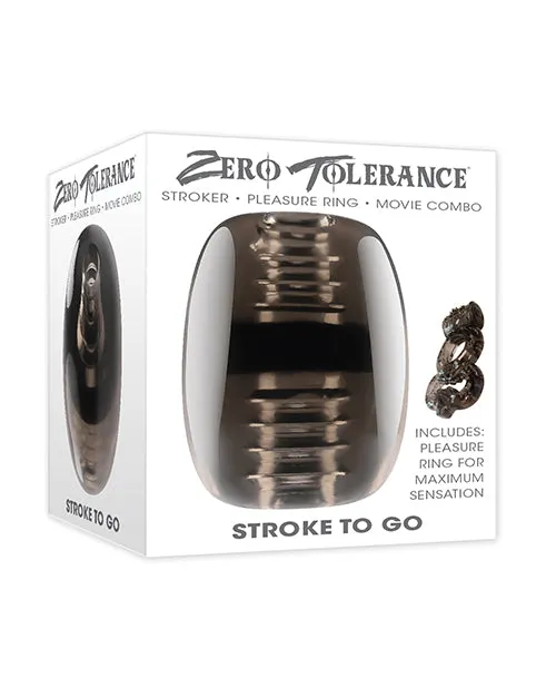 Anal Zero Tolerance Zero Tolerance Stroke to Go Dual End Masturbator Black