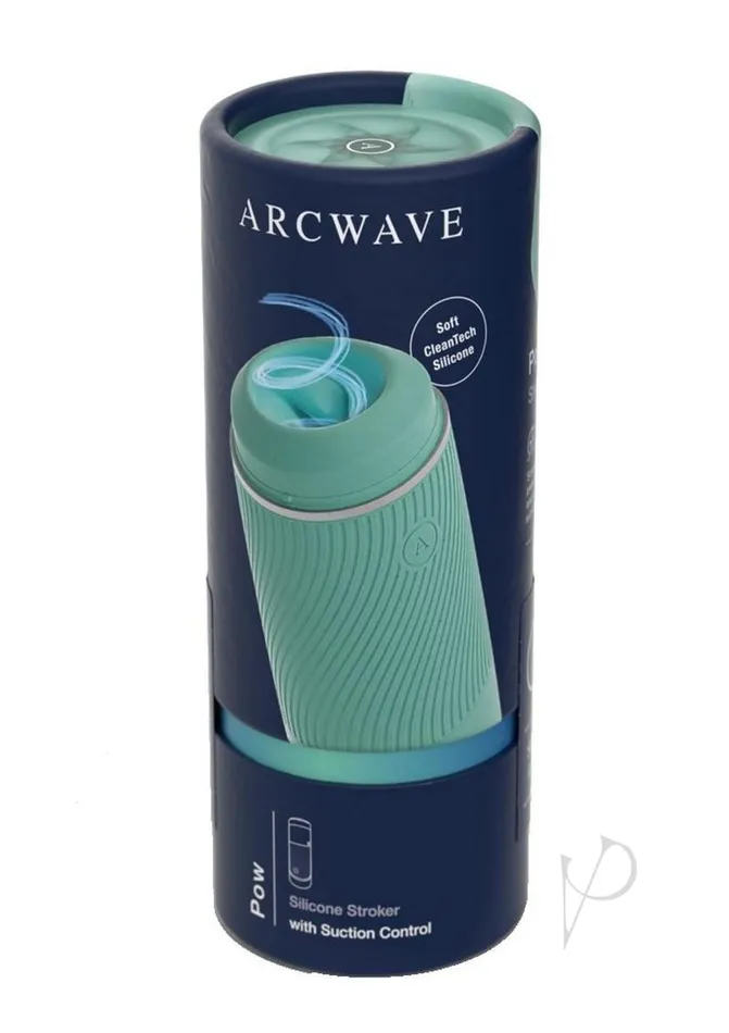 Arcwave Male Sex Toys Arcwave Pow Silicone Dual End Stroker Mint Teal