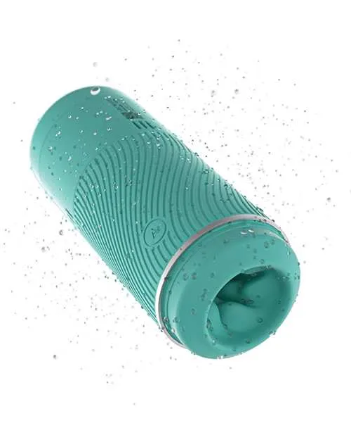 Arcwave Male Sex Toys Arcwave Pow Silicone Dual End Stroker Mint Teal